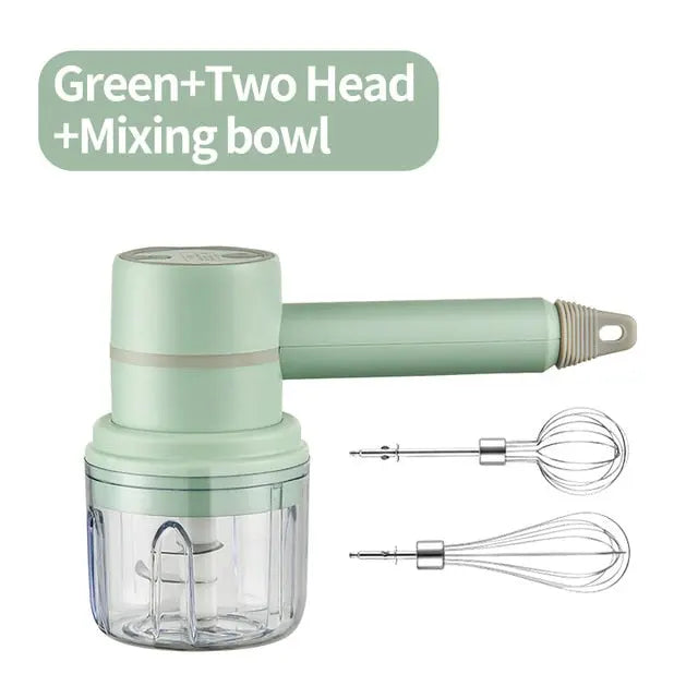 2022 New Wireless Portable Electric Food Mixer Hand Blender 3 Speeds High Power Dough Blender Egg Beater Hand Mixer - GLR SHOPPING