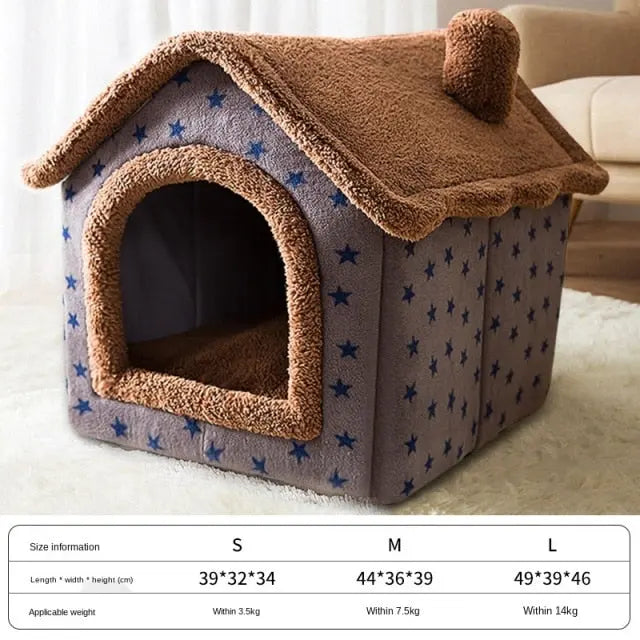 Foldable Deep Sleep Pet Cat House - GLR SHOPPING