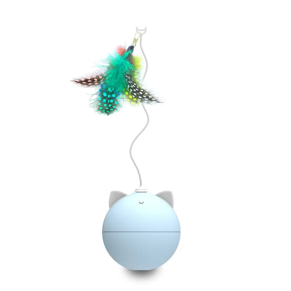Cat Interactive Toy LED Laser Funny Toy Auto Rotating Cat Exercise Training Entertaining Toy Multi-Angle Adjustable USB Charge - GLR SHOPPING