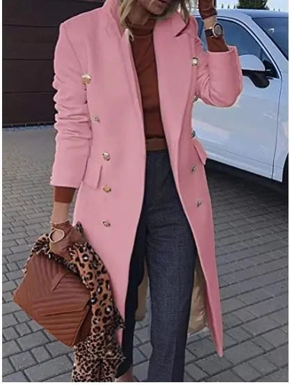 Double Breasted Long Blazers - GLR SHOPPING