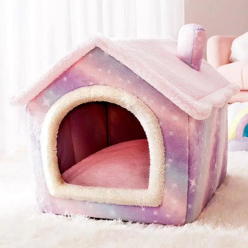 Foldable Deep Sleep Pet Cat House - GLR SHOPPING