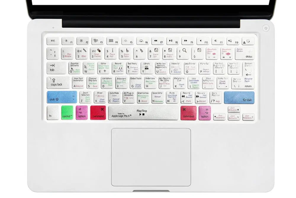 HRH Logic Pro X Shortcuts Silicone Keyboard Cover Skin For Macbook - GLR SHOPPING