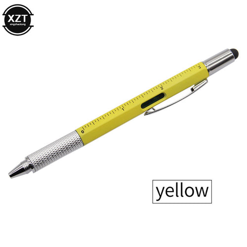 7 In1 Multifunction Ballpoint Pen With Modern Handheld Tool Measure