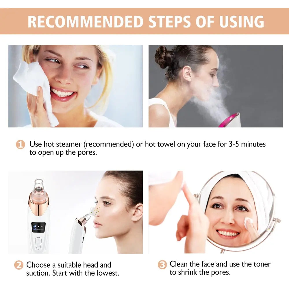 Vacuum Electric Blackhead Remover Cleaner - GLR SHOPPING