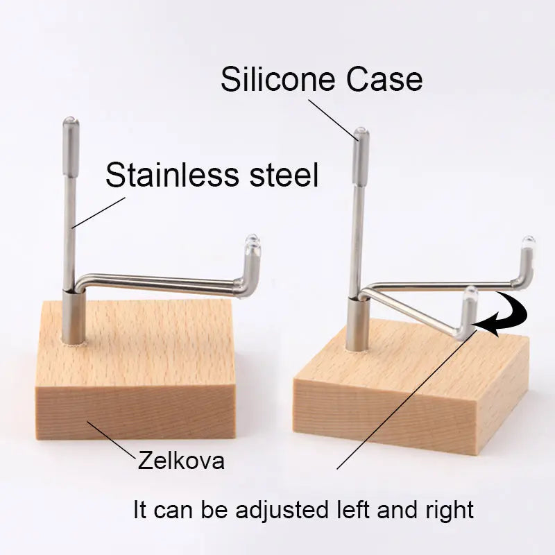 Wood Base Stone Display Rack - GLR SHOPPING