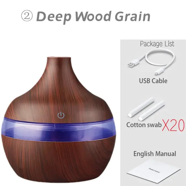 Wood Ultrasonic Air Humidifier - GLR SHOPPING