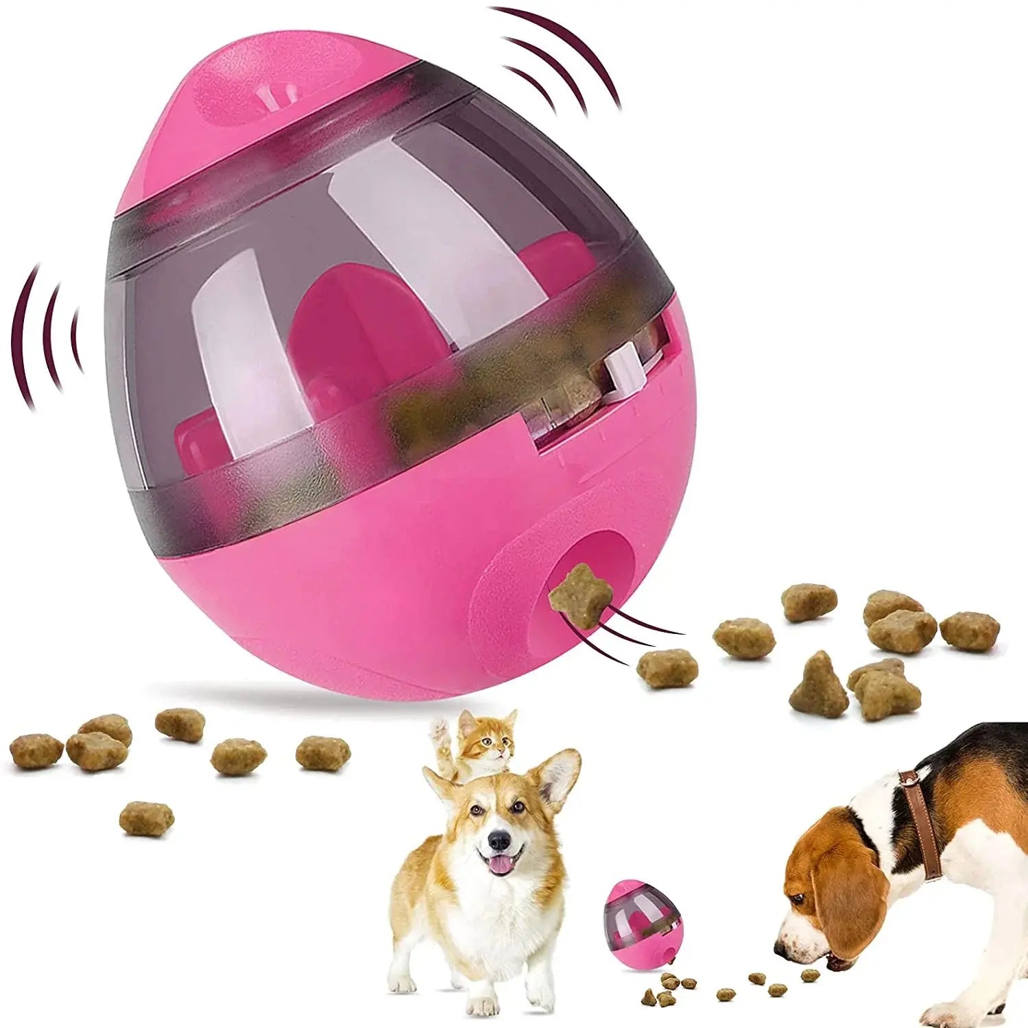 Interactive Pet Toy IQ Treat Ball Food Dispenser Pet Essentials-11