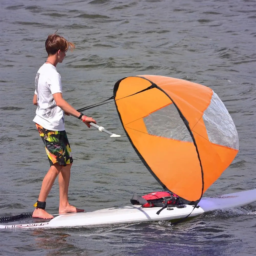 Clear window wind Sail Kayak rowing paddles Surfboard - GLR SHOPPING