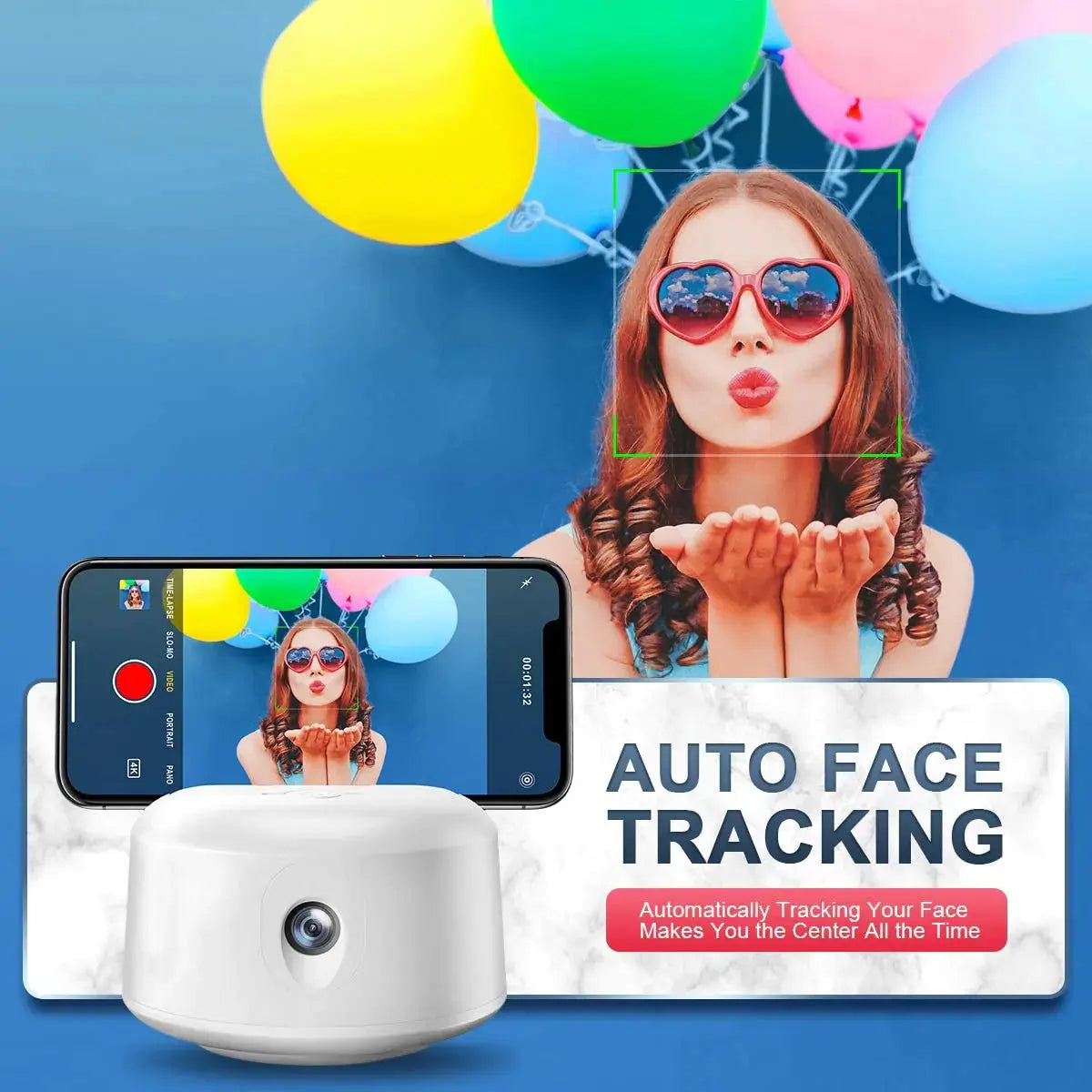 360 Degree Auto-Face Tracking Phone Holder - GLR SHOPPING