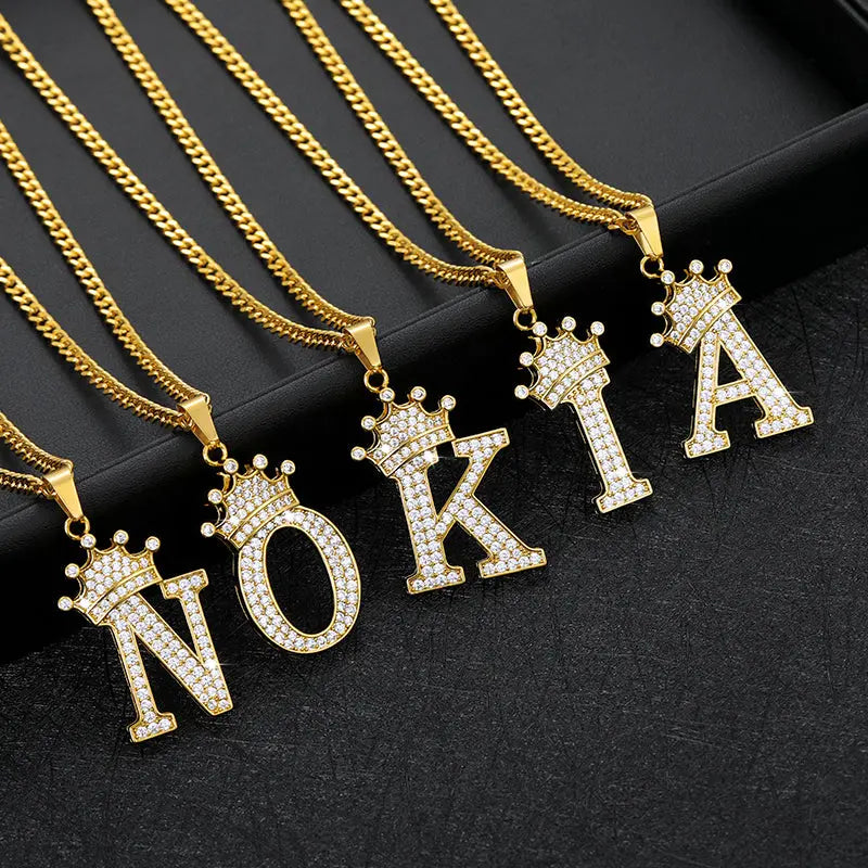 Zircon Alphabet Necklace - GLR SHOPPING