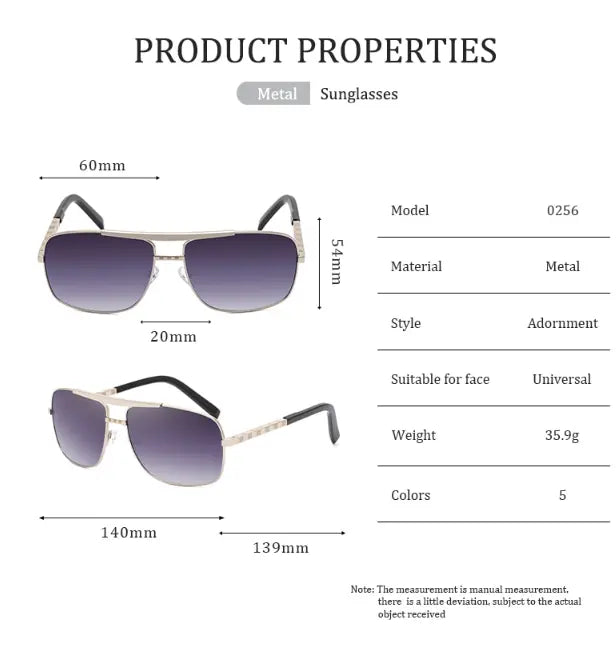 Classic Square Sunglasses - GLR SHOPPING