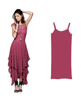 Asymmetric Hem Lace Dress