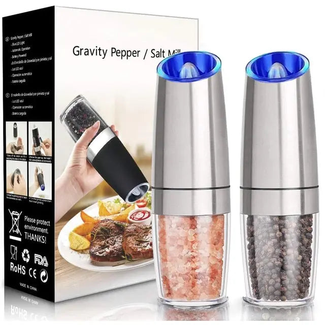 Electric Pepper Mill Stainless Steel Set - GLR SHOPPING