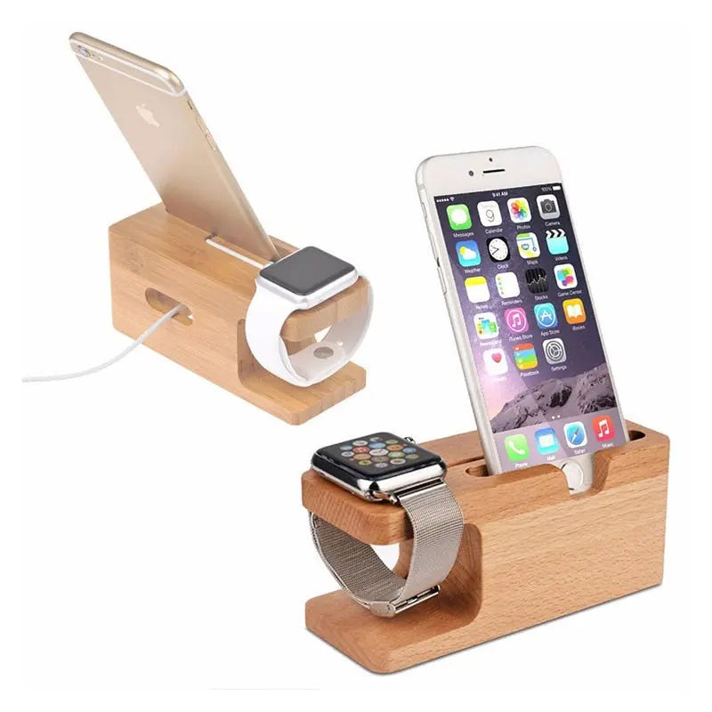 Wood Charger Station - GLR SHOPPING