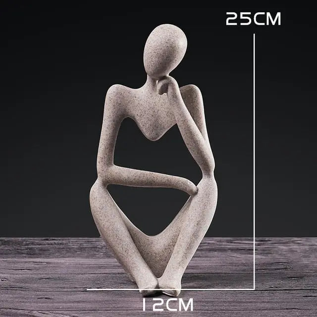 Nordic Art Thinker Statue - GLR SHOPPING