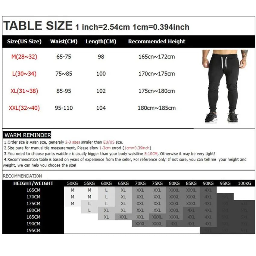 Men's Sweatpants   Workout Trousers - GLR SHOPPING