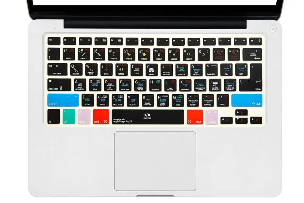 HRH Logic Pro X Shortcuts Silicone Keyboard Cover Skin For Macbook - GLR SHOPPING