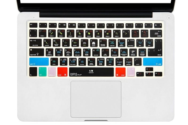 HRH Logic Pro X Shortcuts Silicone Keyboard Cover Skin For Macbook