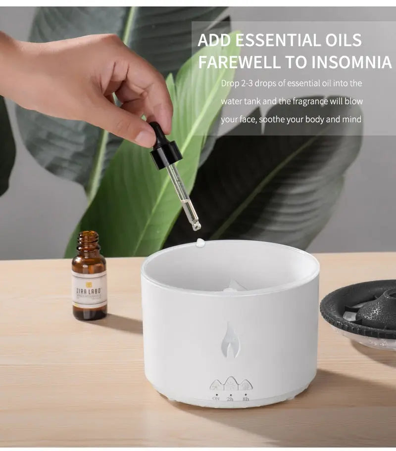 Flame Aroma Diffuser Essential Oil 360ml - GLR SHOPPING