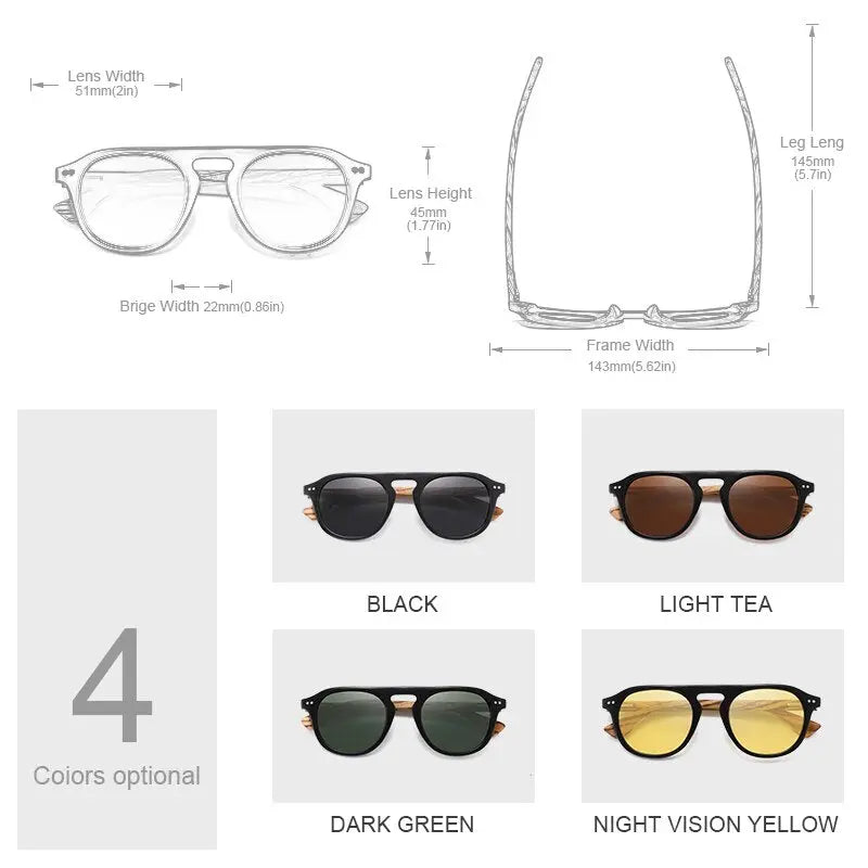 Wood Brand Classic Sunglasses - GLR SHOPPING
