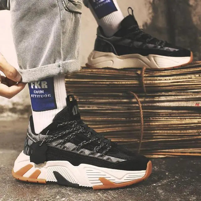 Trend Men Sneakers 2021 Roman Breathable Sports Running Shoes Men Chunky Sneakers Street Style Comfortable Male Casual Shoes - GLR SHOPPING