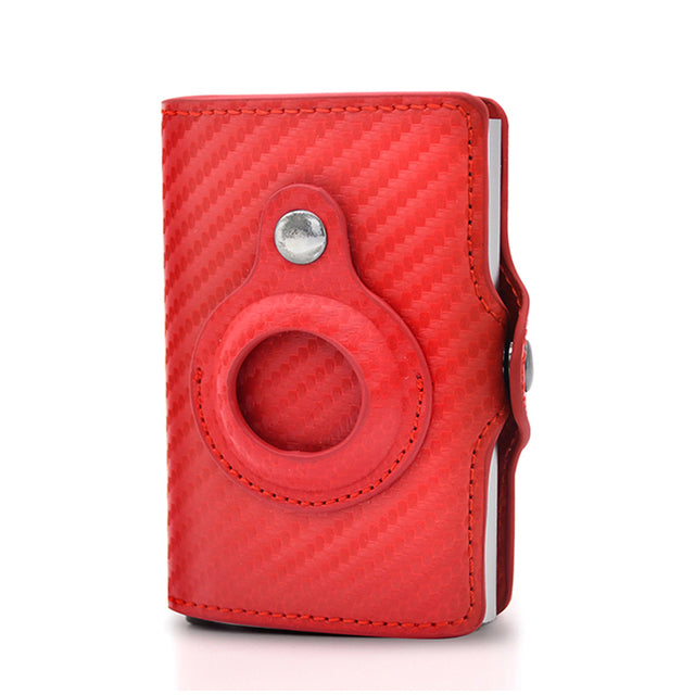 a red case with a camera inside of it