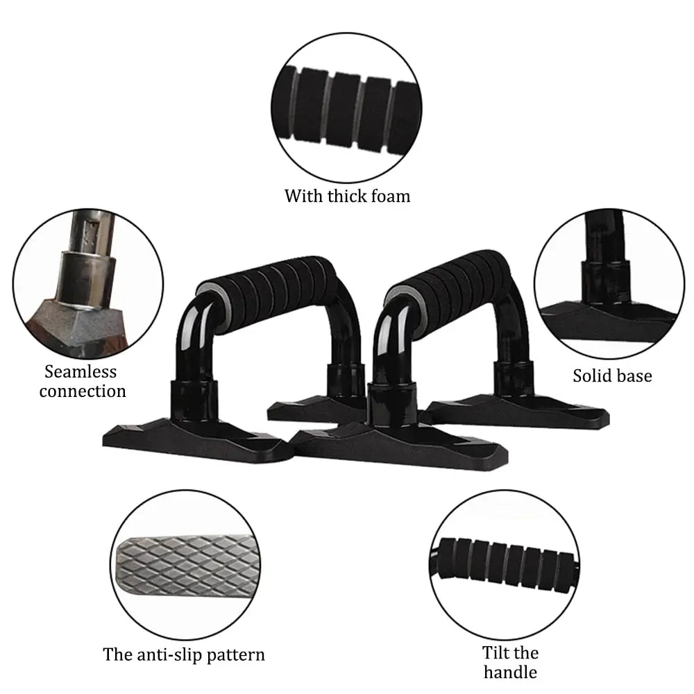 Muscle Exercise Equipment Abdominal Press Wheel Roller Home Fitness Equipment Gym Roller Trainer with Push UP Bar Jump Rope - GLR SHOPPING