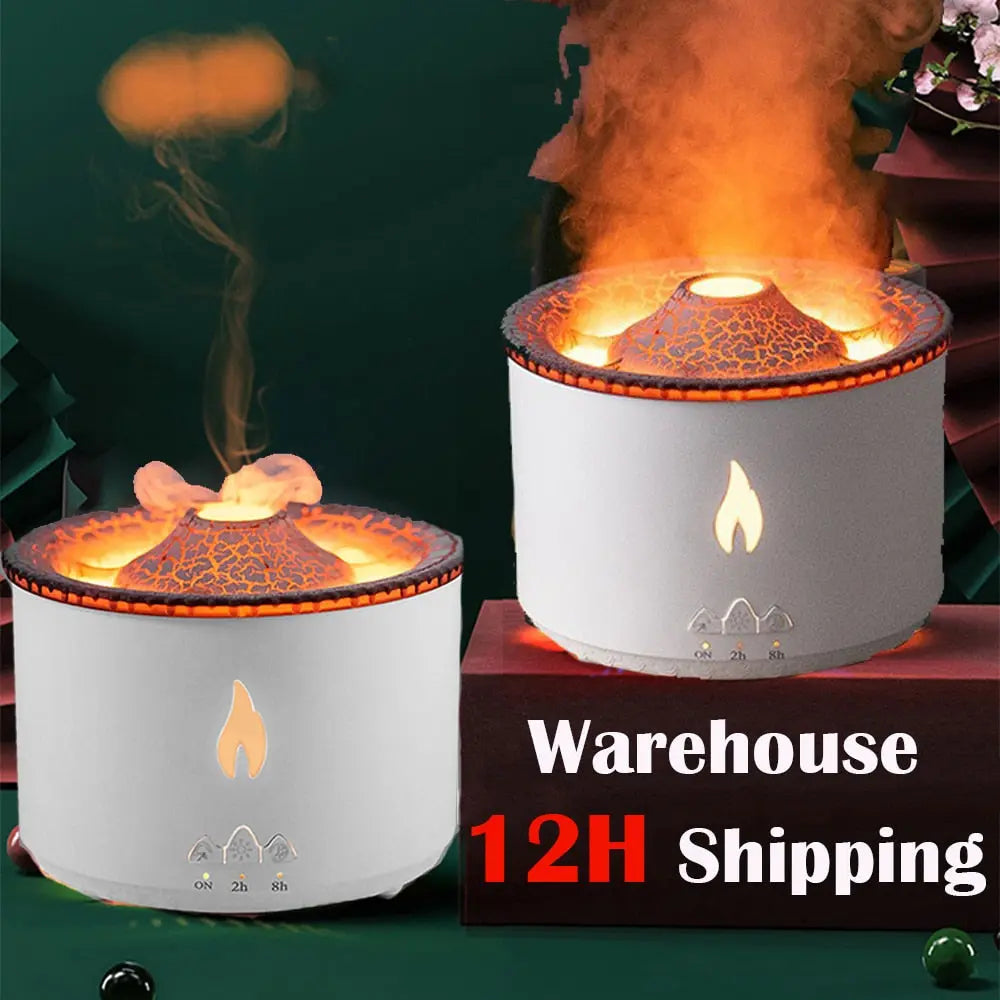 Flame Air Humidifier Essential Oil Diffuser - GLR SHOPPING