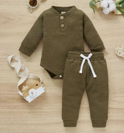 2Pcs Suit Toddler Long Sleeve Romper - GLR SHOPPING