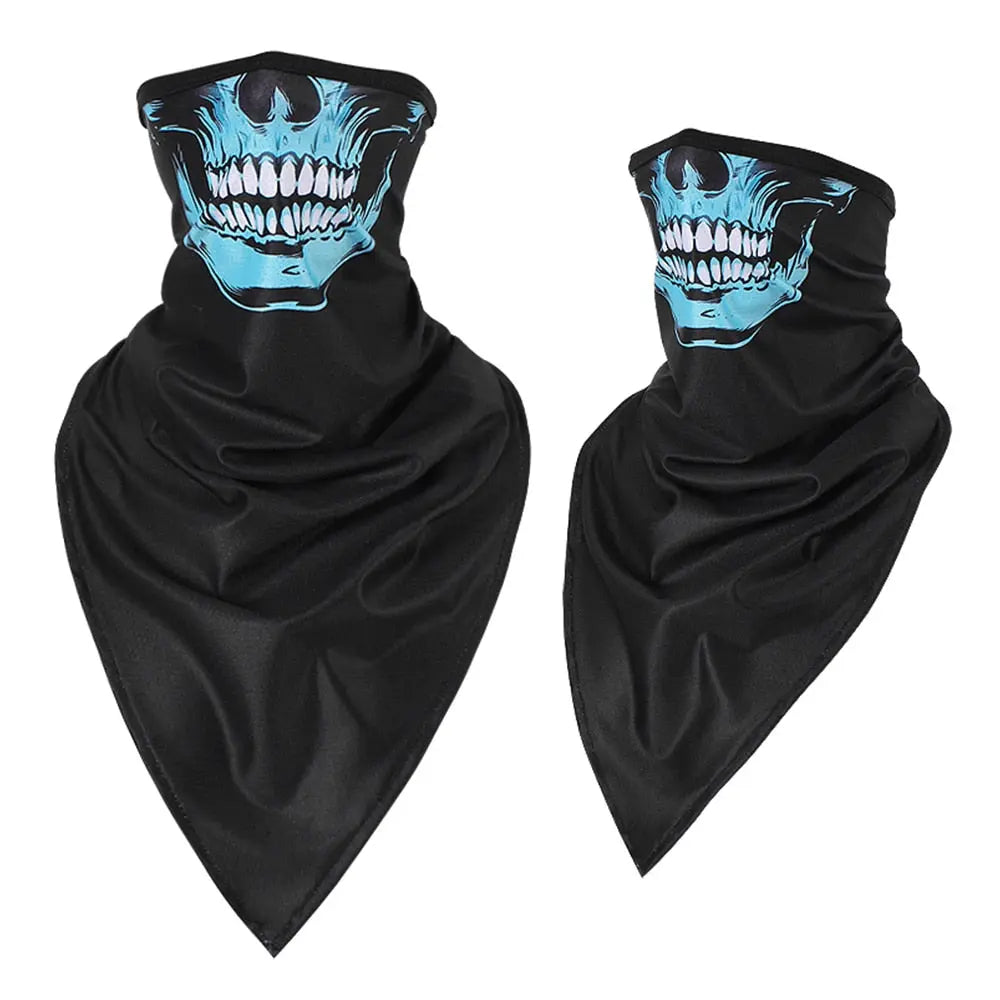 Men Girl Breathable Sport Red Skull Bandana Scary Face Ski Triangle Scarf Fishing Hiking Running Neck Gaiter Cover Headband Thin - GLR SHOPPING
