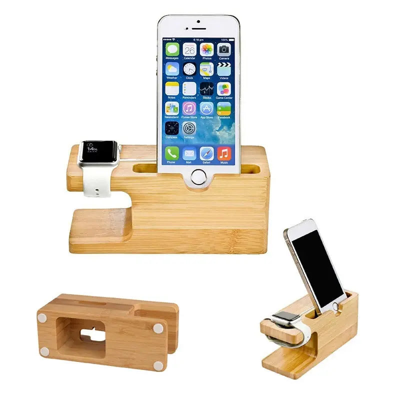 Wood Charger Station - GLR SHOPPING
