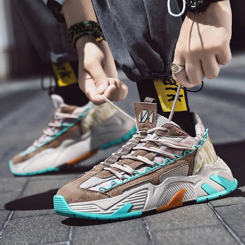 Trend Men Sneakers 2021 Roman Breathable Sports Running Shoes Men Chunky Sneakers Street Style Comfortable Male Casual Shoes - GLR SHOPPING