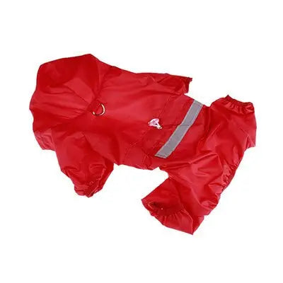 Dog Raincoat Puppy Rain Coat with Hood Reflective Waterproof Dog Clothes Soft Breathable Pet Cat Small Dog Rainwear XS - 2XL - GLR SHOPPING