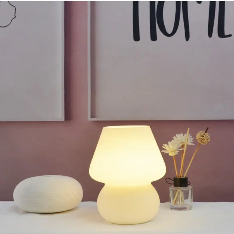 Glass Translucent Bedside Lamp - GLR SHOPPING