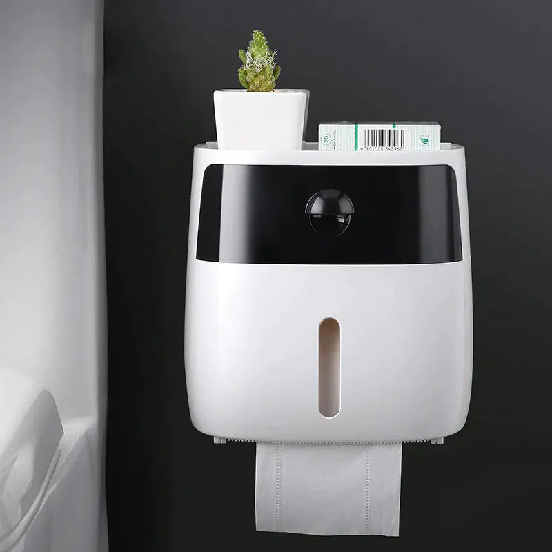 Wall Mounted Waterproof Toilet Paper Holder Home Essentials-7