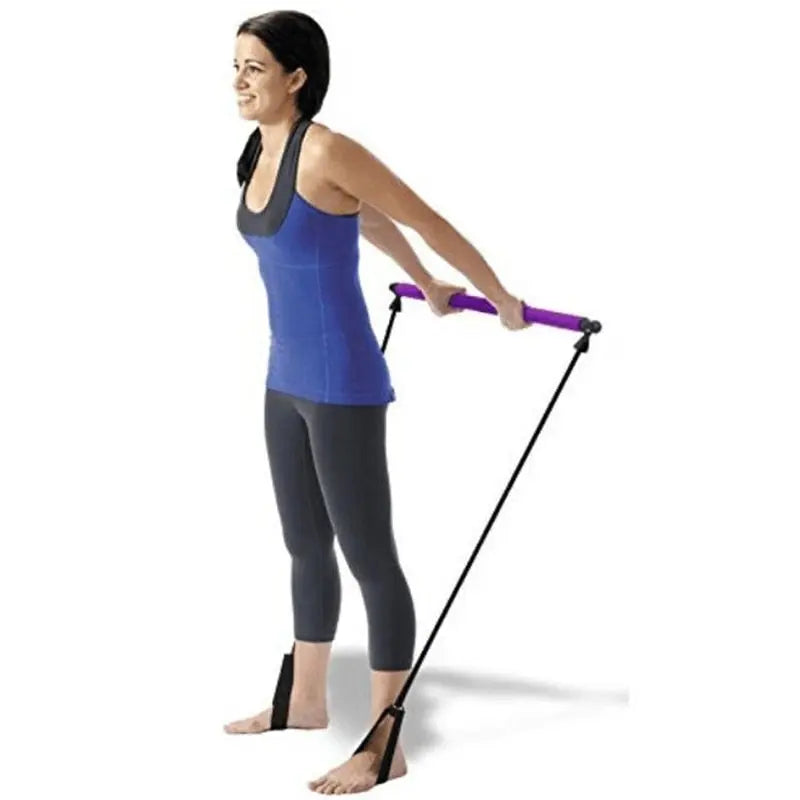 Yoga Spring Exerciser Gym Stick Elastic Rope - GLR SHOPPING