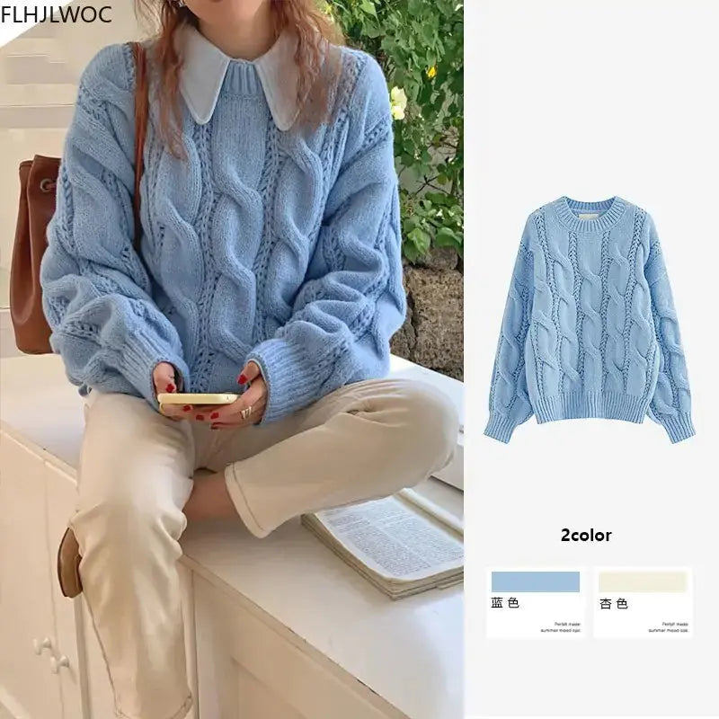 Women Fashion Knitted Pullovers Sweaters - GLR SHOPPING