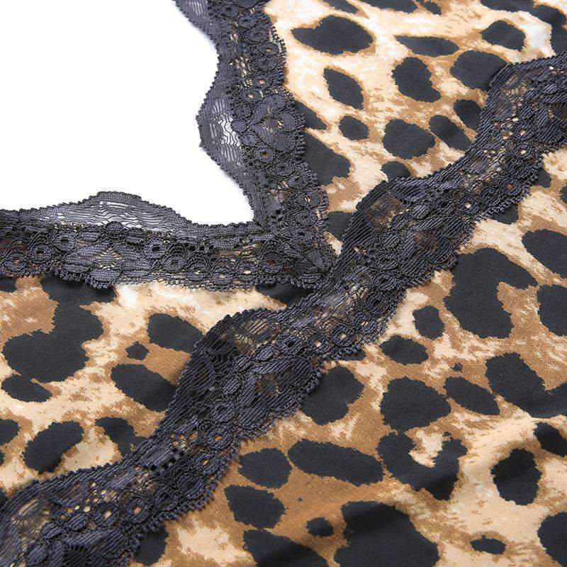 Vitalic Leopard Mini Dress - GLR SHOPPING