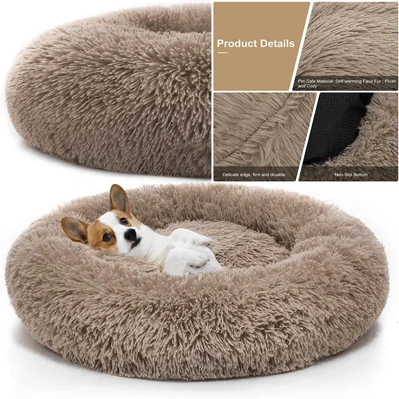 Pet Dog Bed Comfortable Donut Cuddler - GLR SHOPPING