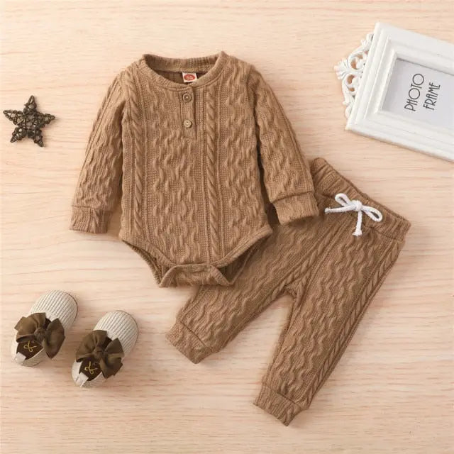 2Pcs Suit Toddler Long Sleeve Romper - GLR SHOPPING