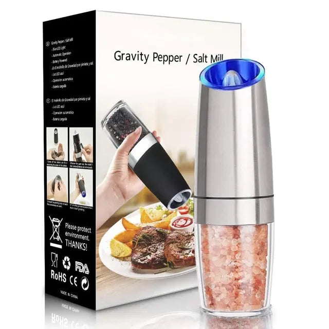 Electric Pepper Mill Stainless Steel Set - GLR SHOPPING