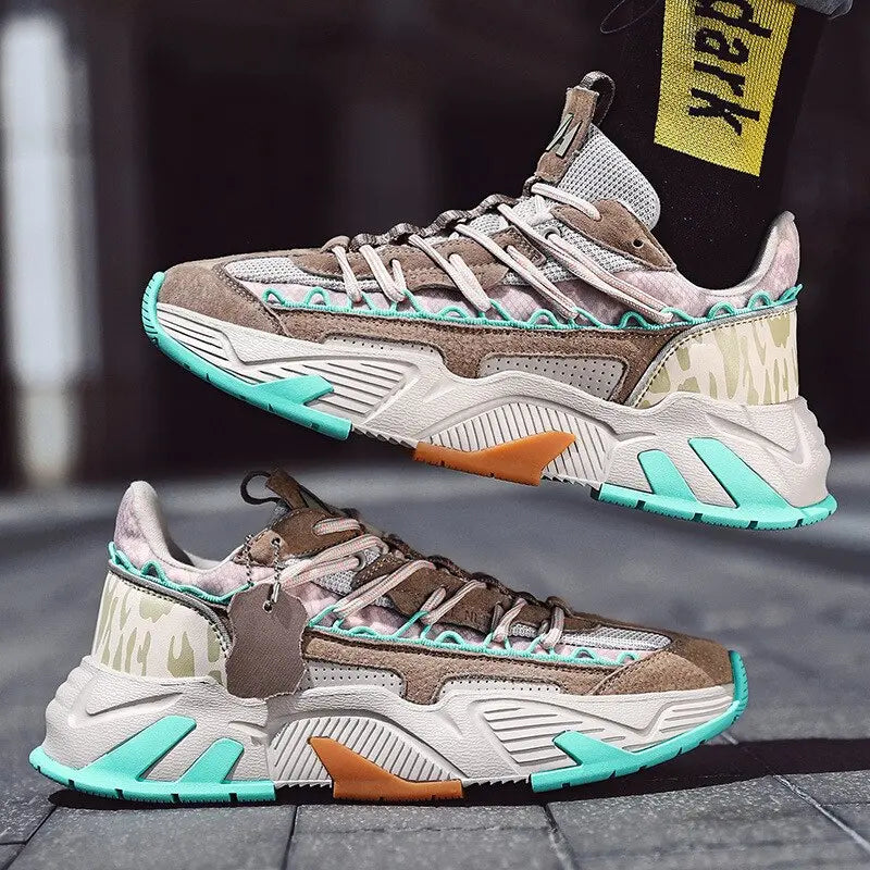 Trend Men Sneakers 2021 Roman Breathable Sports Running Shoes Men Chunky Sneakers Street Style Comfortable Male Casual Shoes - GLR SHOPPING