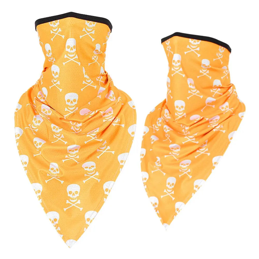 Men Girl Breathable Sport Red Skull Bandana Scary Face Ski Triangle Scarf Fishing Hiking Running Neck Gaiter Cover Headband Thin - GLR SHOPPING