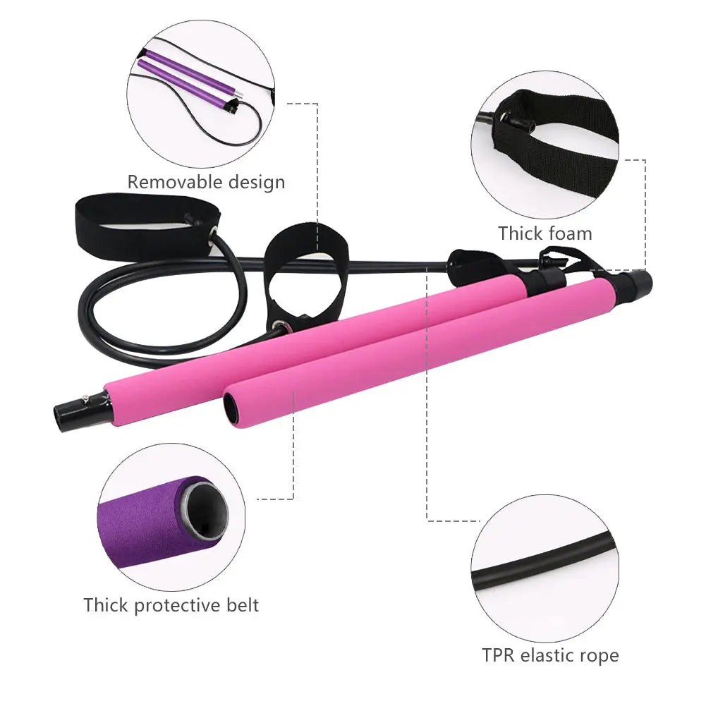 Yoga Pilates Bar Stick - GLR SHOPPING