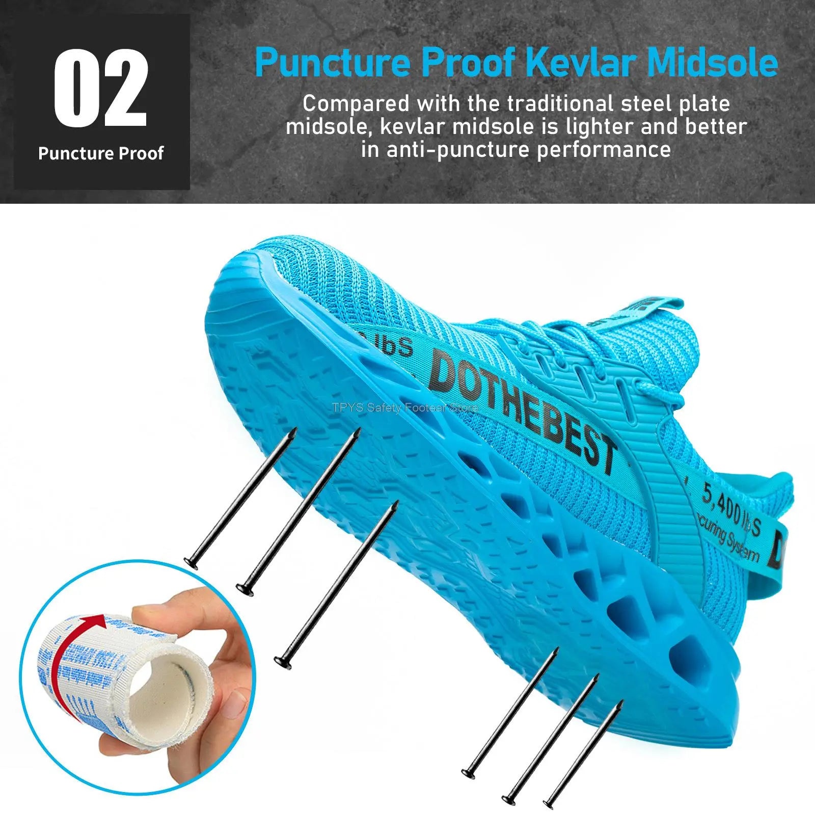 Steel Toe Lightweight Safety Sneakers - GLR SHOPPING