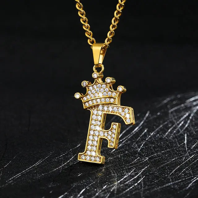 Zircon Alphabet Necklace - GLR SHOPPING