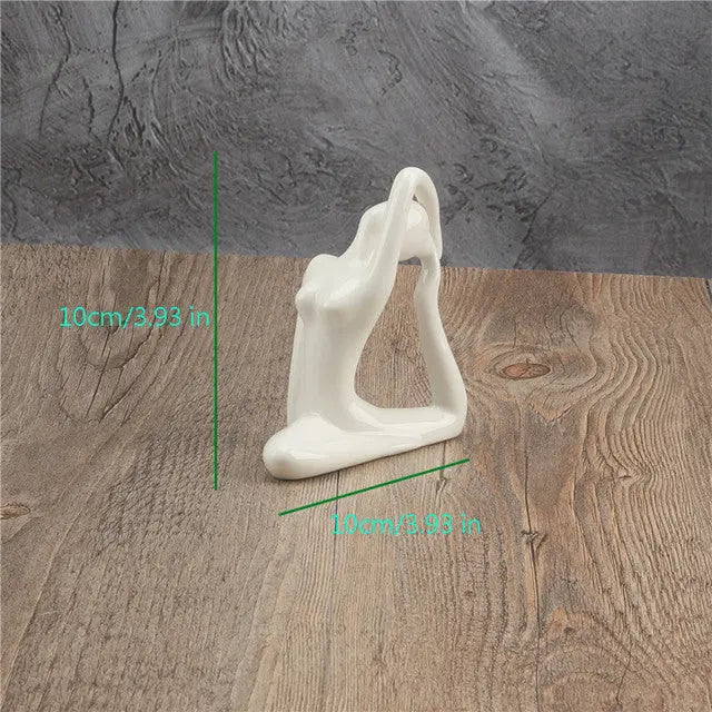 Ceramic Yoga Poses Figurine - GLR SHOPPING