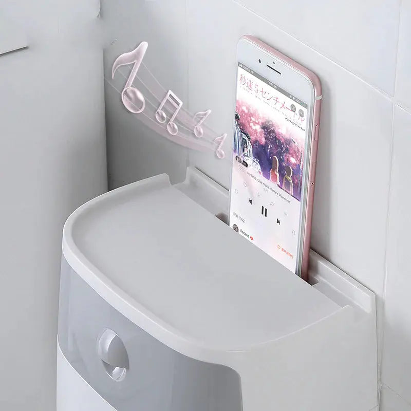 Wall Mounted Waterproof Toilet Paper Holder Home Essentials-7