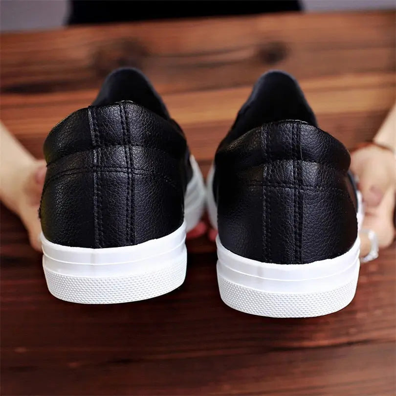 Classic Men Slip On Casual Leather Shoes - GLR SHOPPING