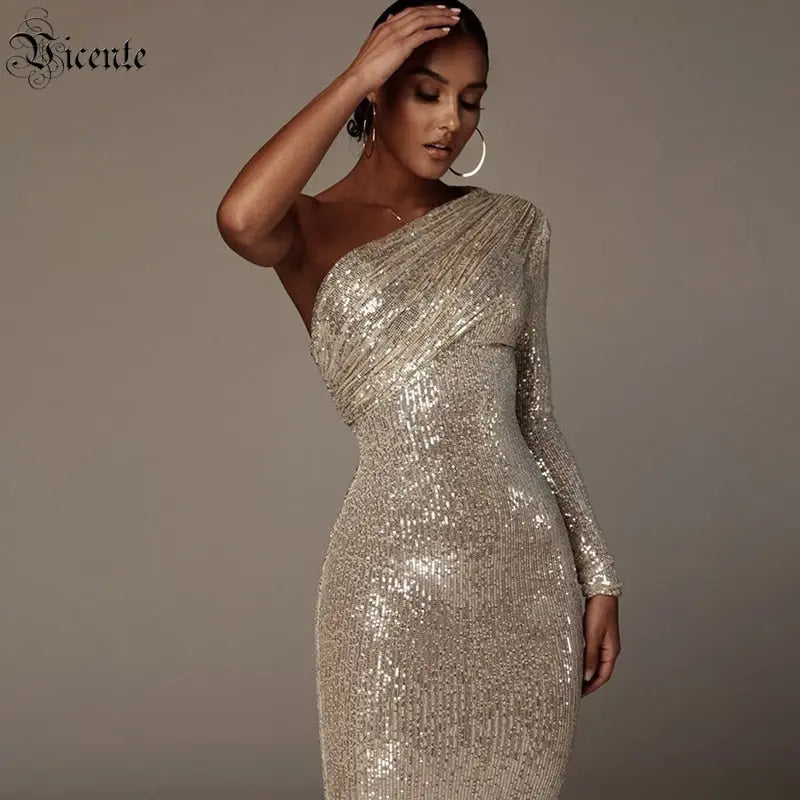 One Shoulder Dress - GLR SHOPPING
